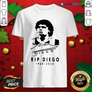 Great Rip Diego Maradona 1960 2020 Signature Shirt
