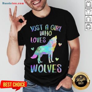 Awesome Just A Girl Who Loves Wolves Shirt