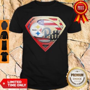 Superman Pittsburgh Steelers Vs Pittsburgh Penguins American Flag Independence Day Shirt
