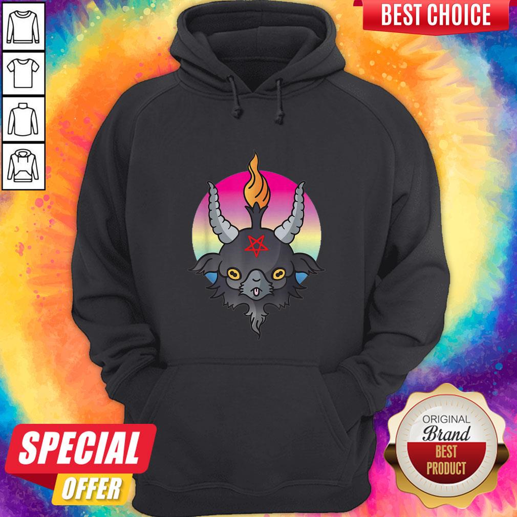 Baphomet Sacred Geometry Pentagram LGBT Pride Rainbow Shirt