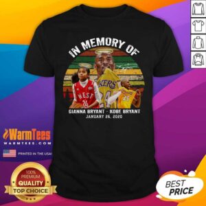 Funny In Memory Of Gianna Bryant And Kobe Bryant January 26 2020 Signature Vintage Retro Shirt