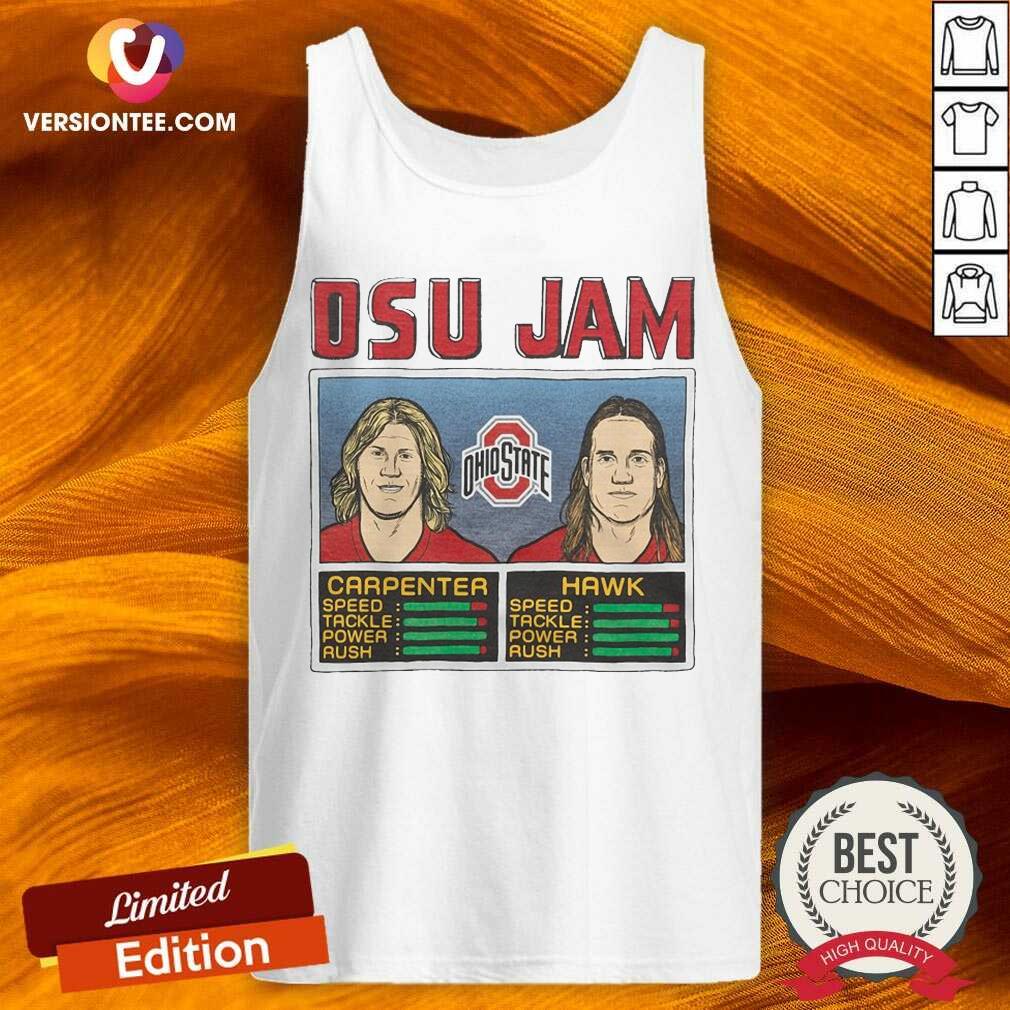 Beautiful Osu Jam Ohio State Carpenter Hawk Shirt