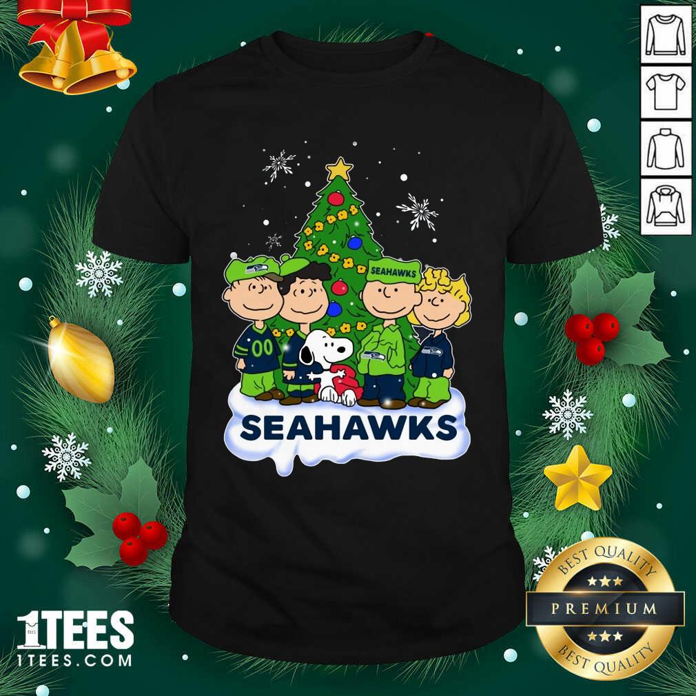 Beauty Snoopy The Peanuts Seattle Seahawks Christmas Shirt