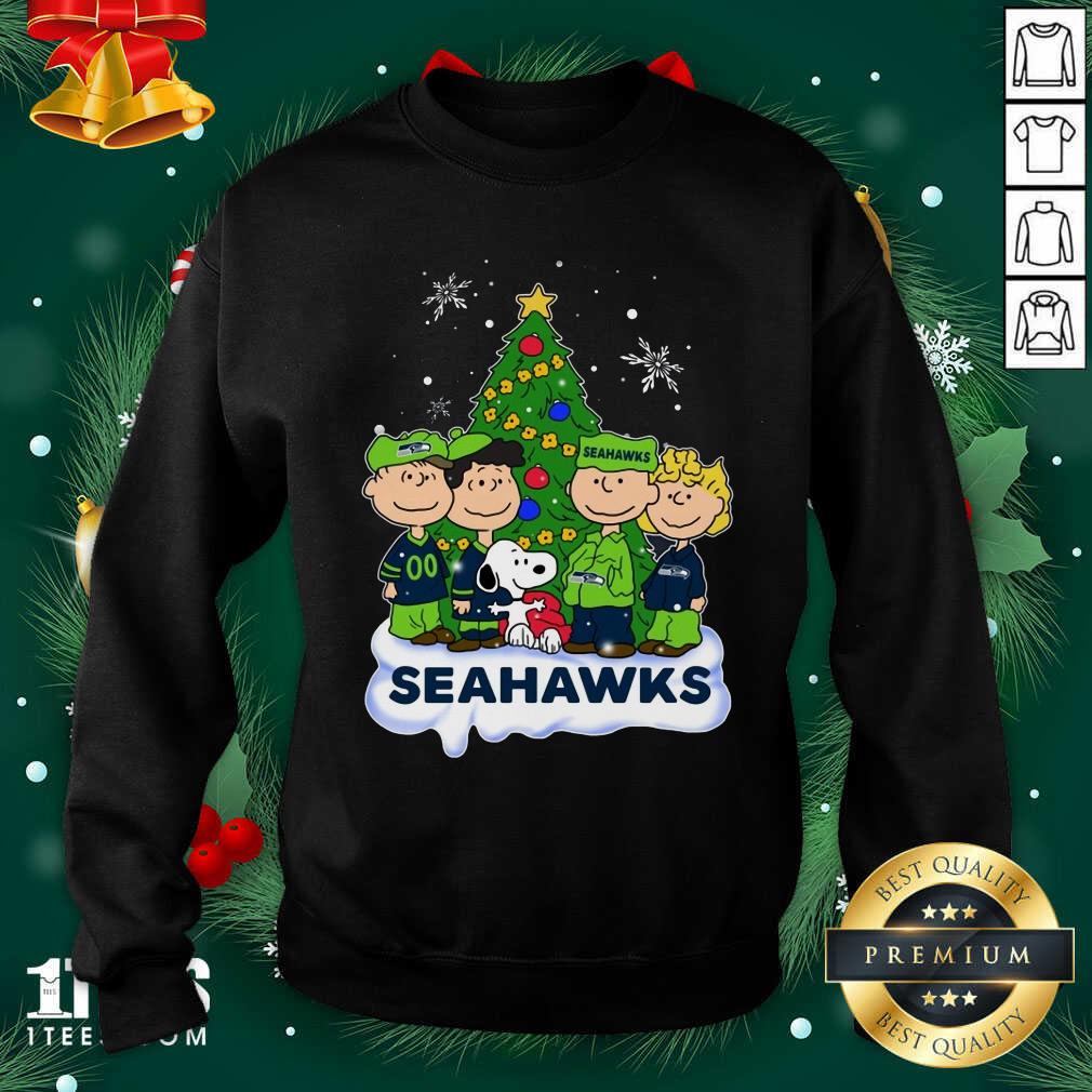 Beauty Snoopy The Peanuts Seattle Seahawks Christmas Shirt