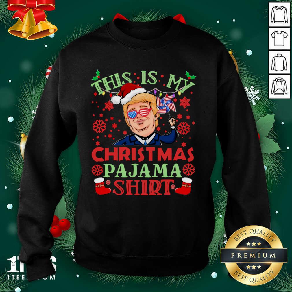 Best Donald Trump This Is My Christmas Pajama American Flag Shirt