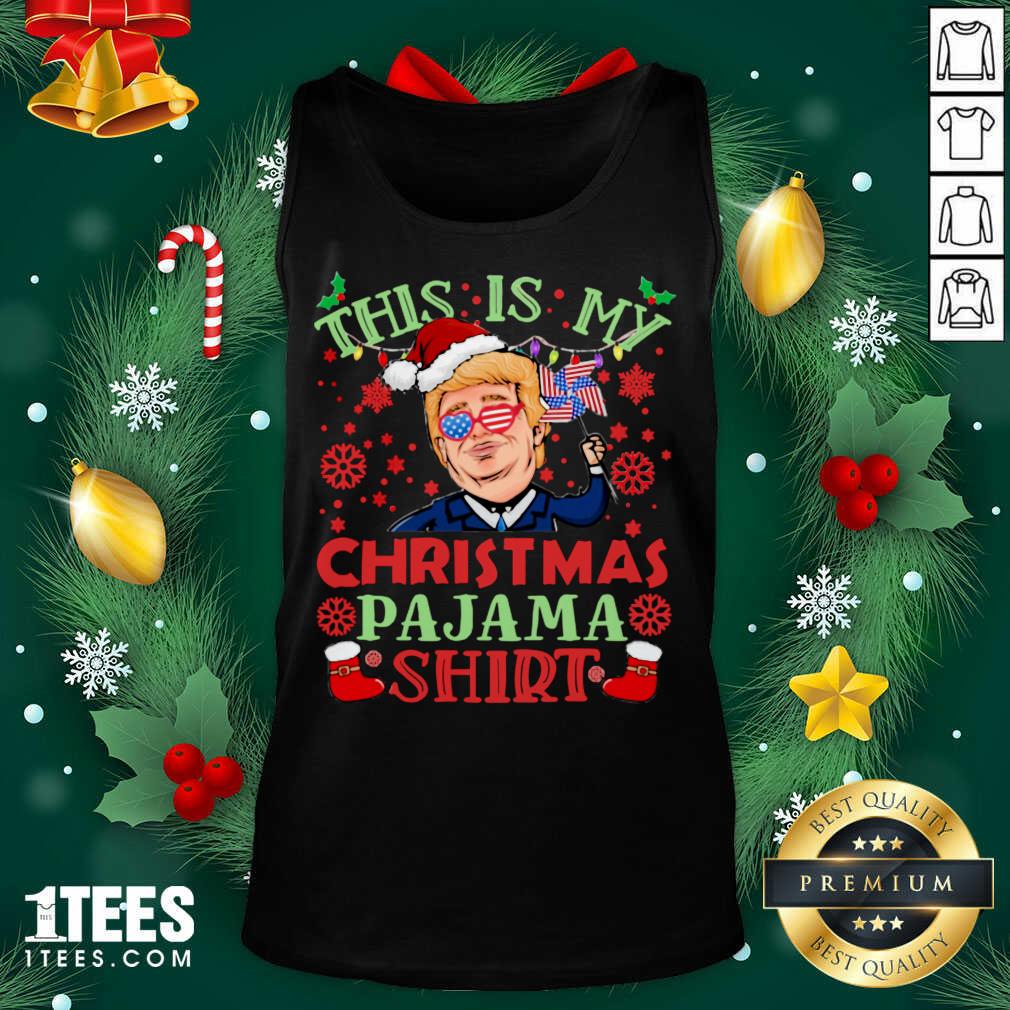 Best Donald Trump This Is My Christmas Pajama American Flag Shirt