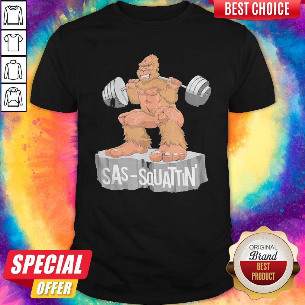 Bigfoot Sas Squattin Gym Shirt