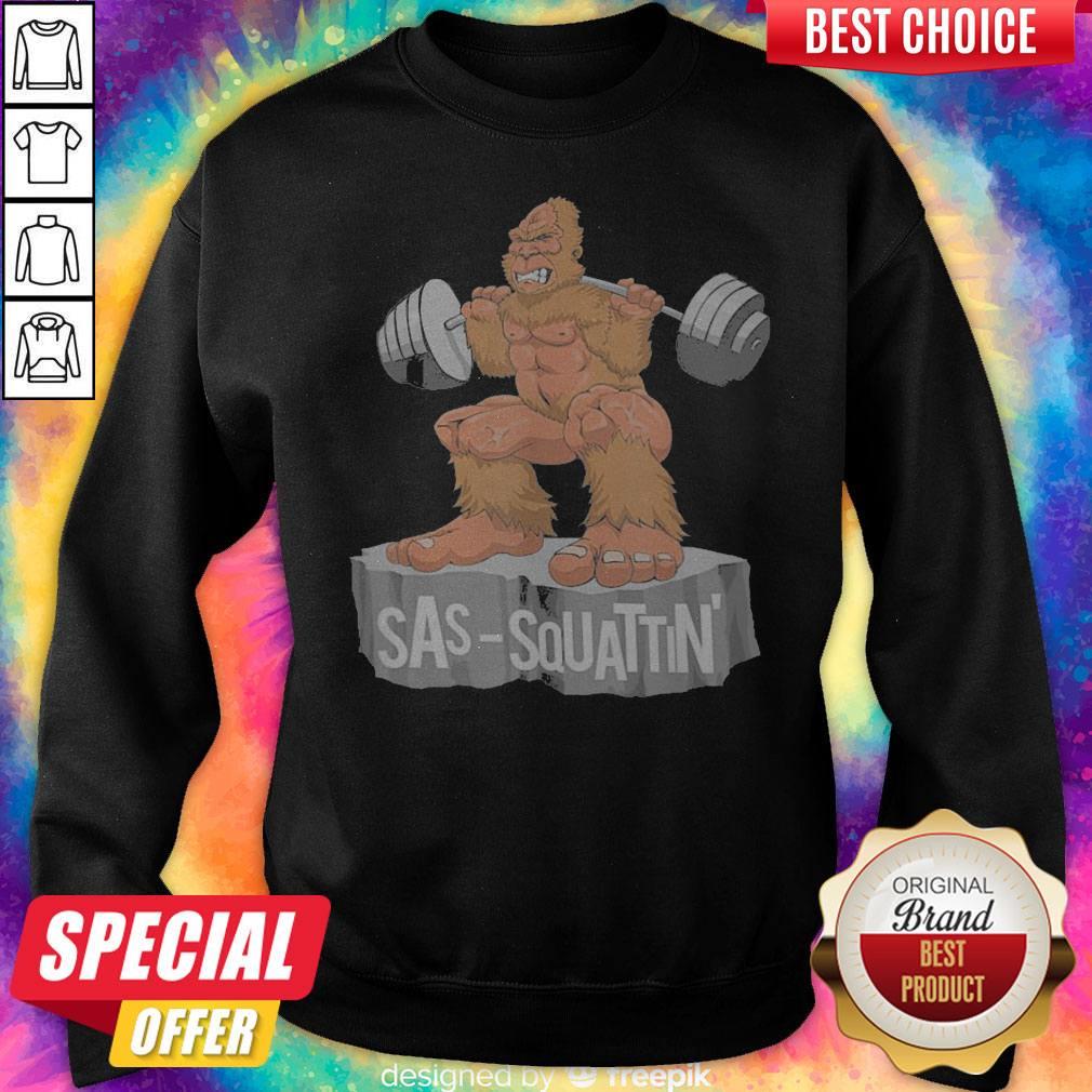 Bigfoot Sas Squattin Gym Shirt