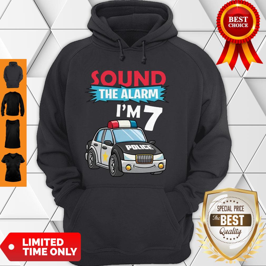 Birthday Boy 7 Years Old Police Car Policeman Cop Shirt