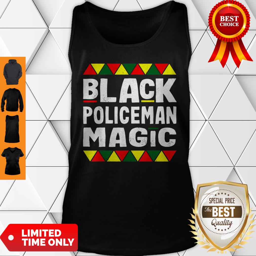Black Policeman Magic Black History Month Africa Pride Shirt