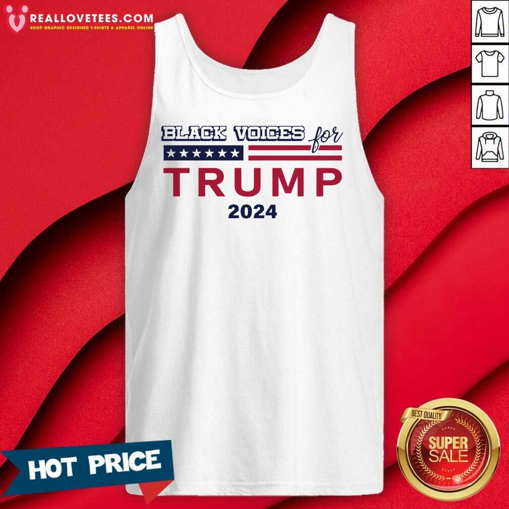 Black Voice For Trump 2024 American Flag Shirt