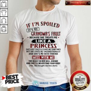 It Is My Grandmas Fault 4 She Treats Me Like A Princess Shirt