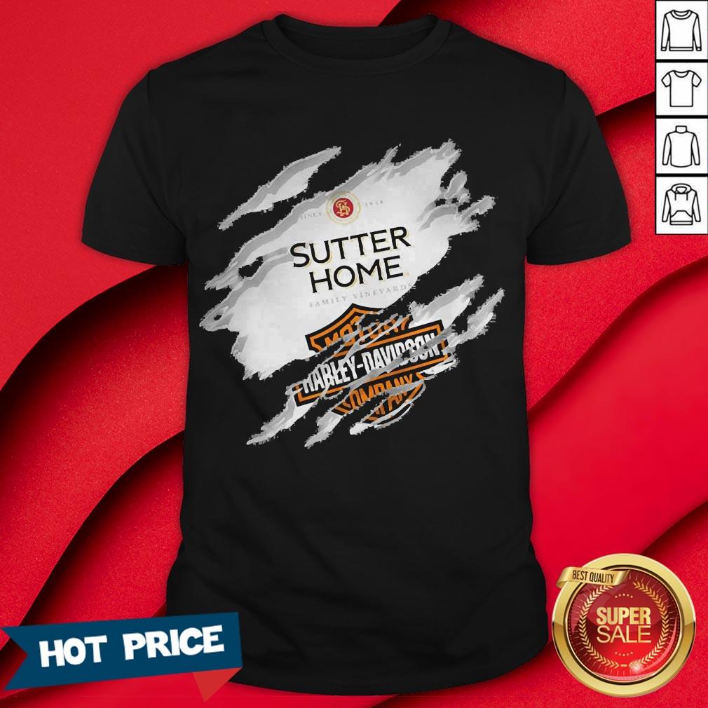 Blood Inside Me Sutter Home Motor Harley Davidson Company Shirt