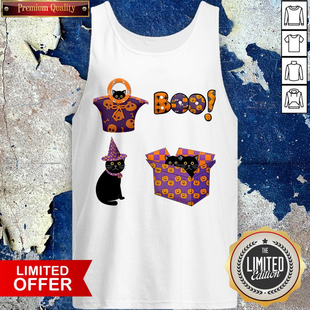 Boo Black Cat Happy Halloween Day 2020 Shirt