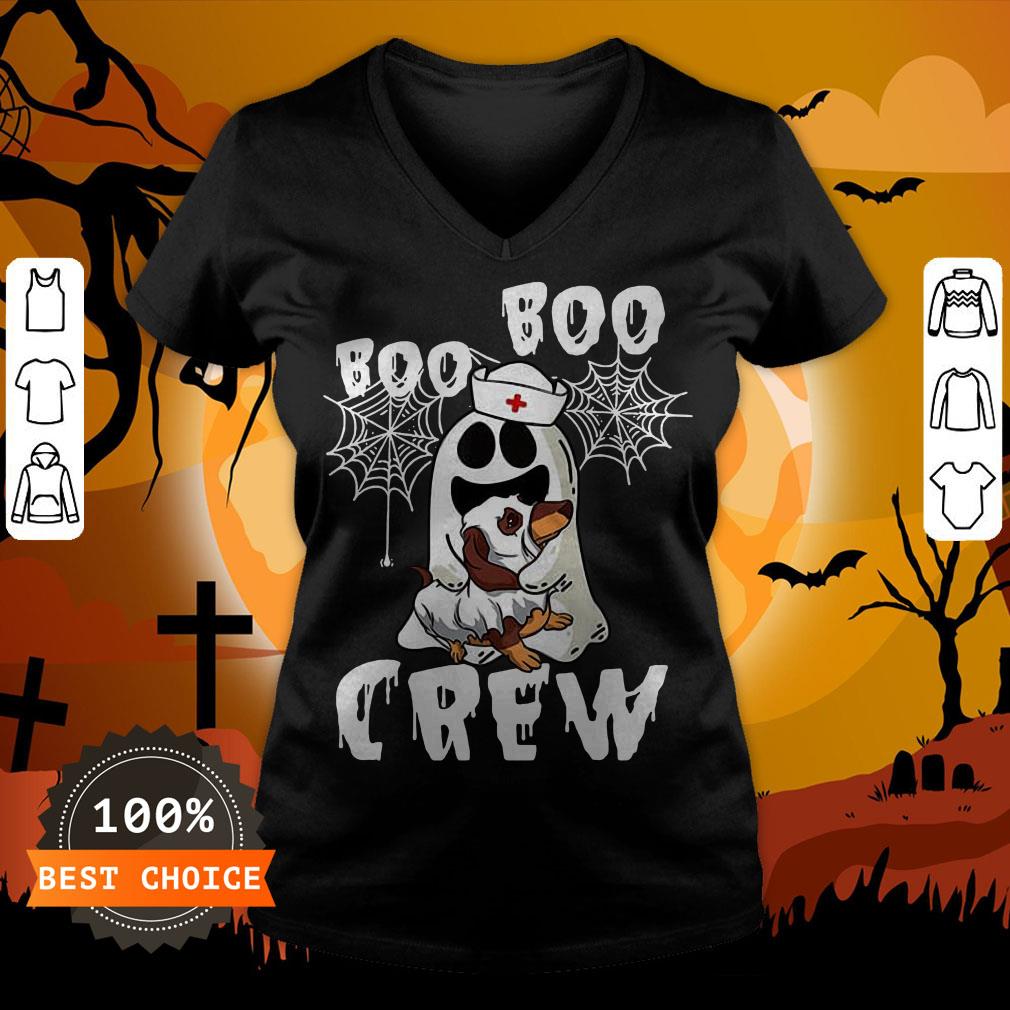 Boo Boo Ghost Hug Dachshund Crew Halloween Shirt