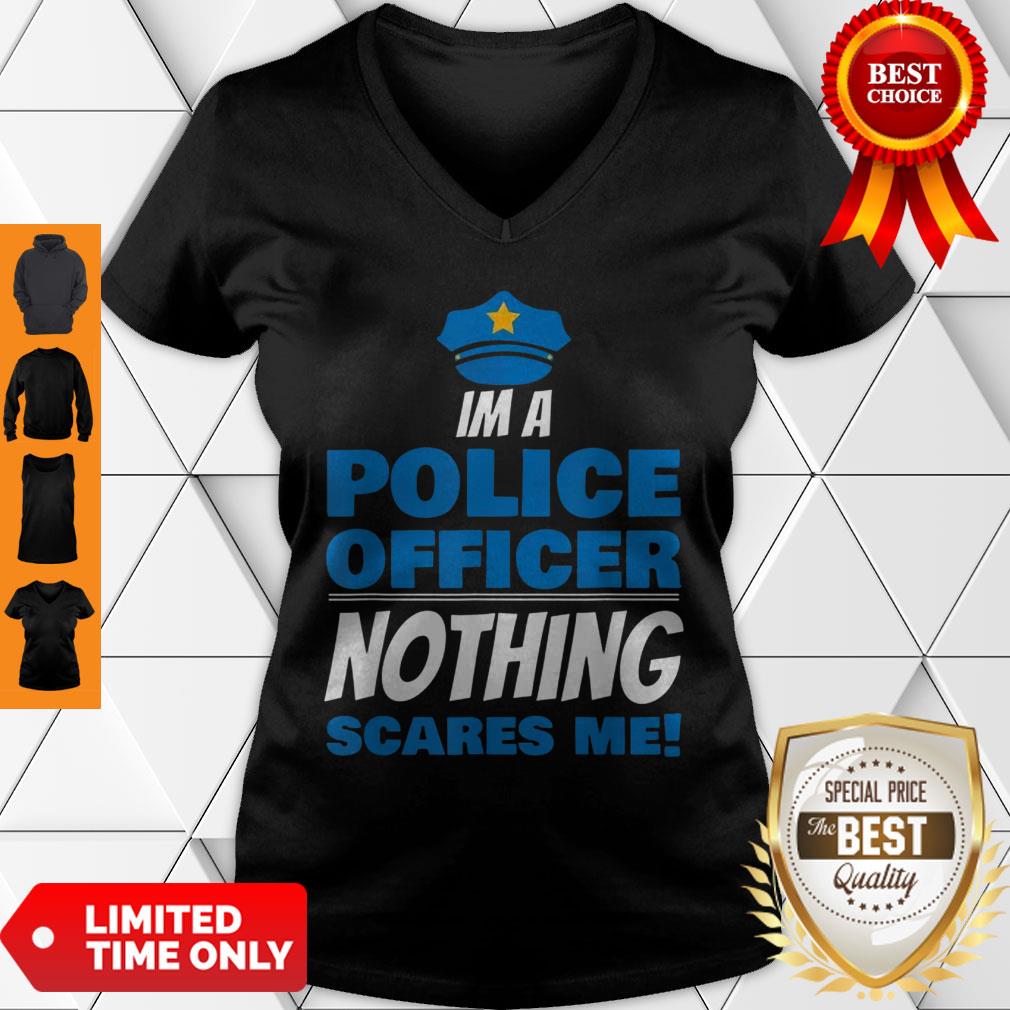 Brave Police Officer Not Afraid Cop Law Enforcement Shirt