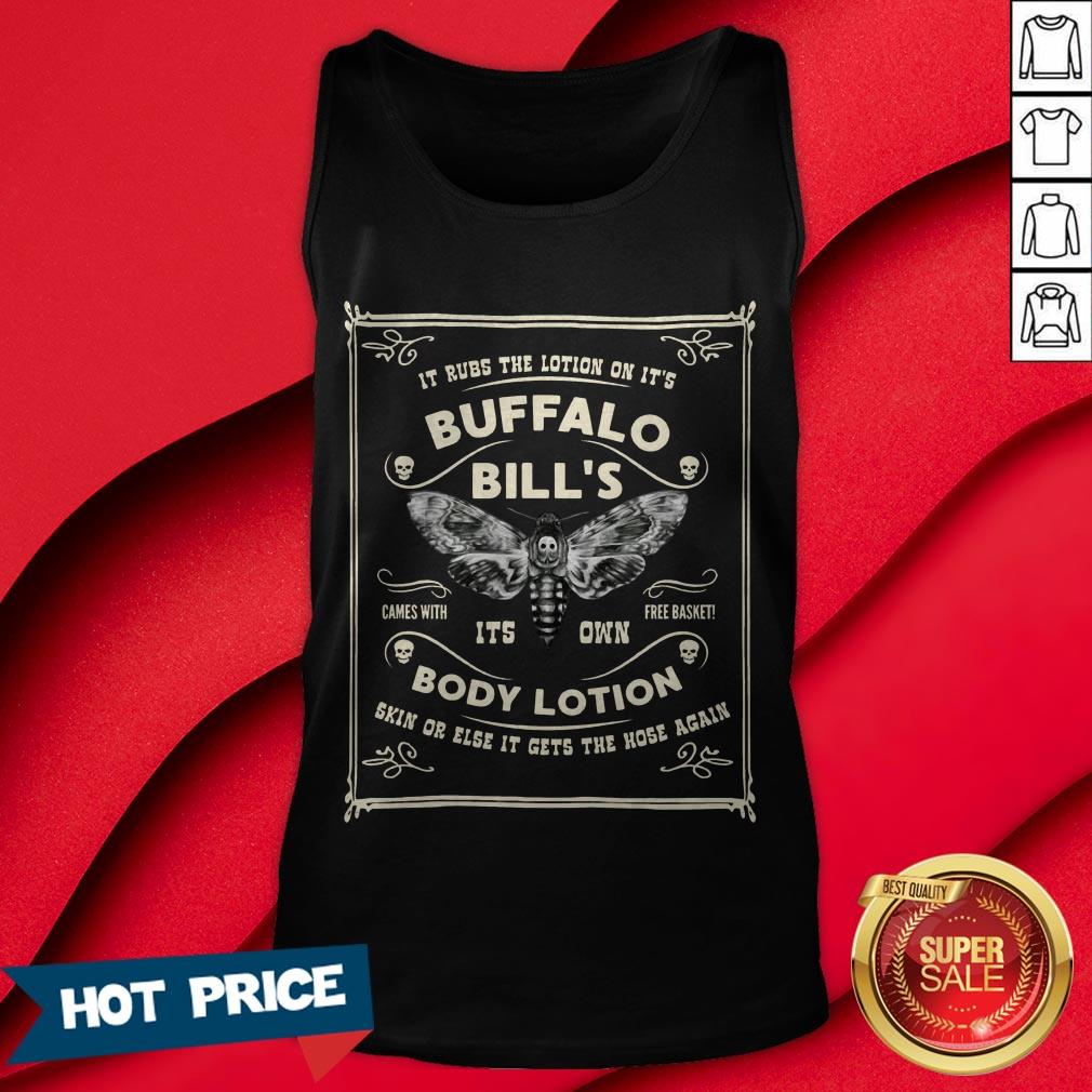 Buffalo Bill Goth Body Lotion Deaths Head Moth Horror Shirt