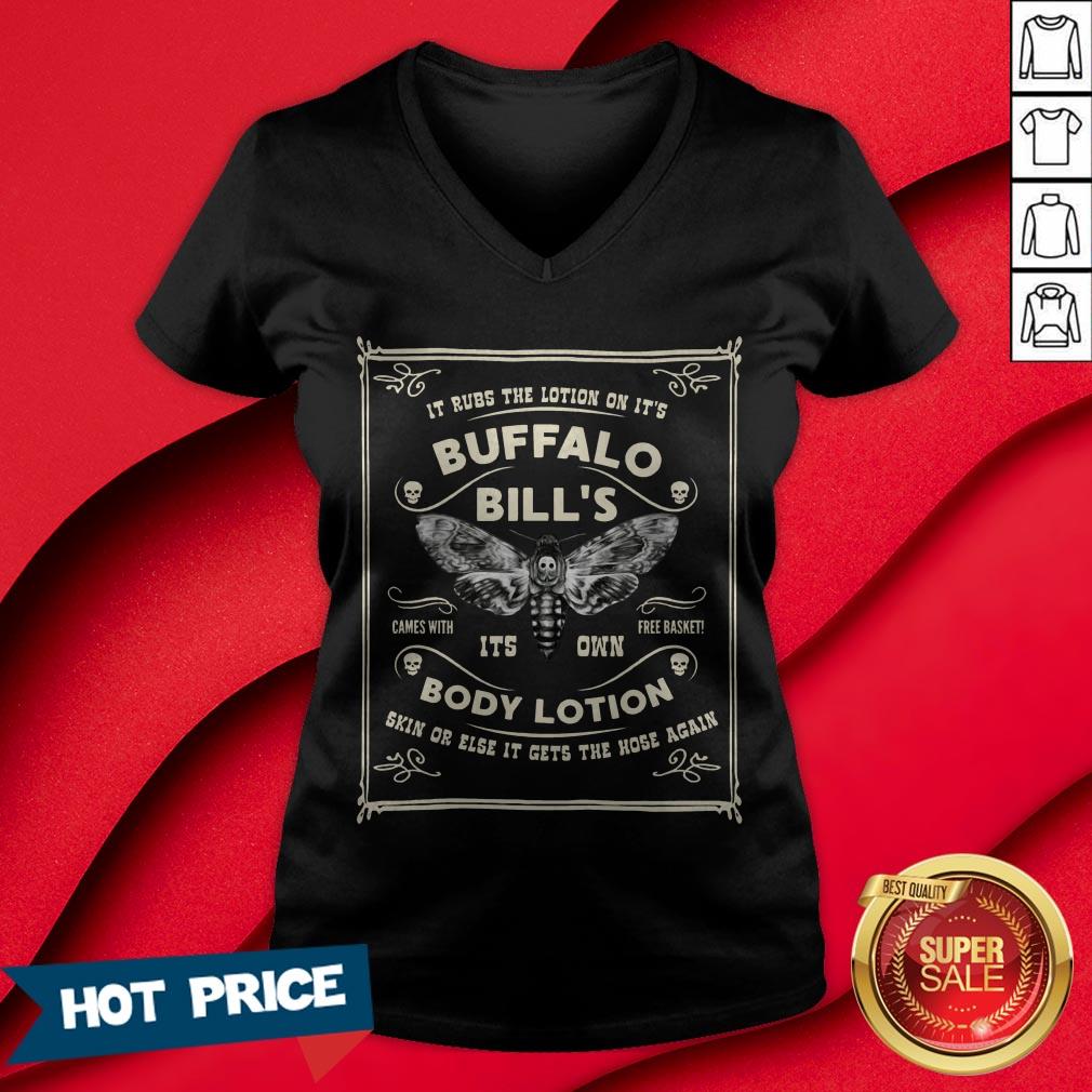 Buffalo Bill Goth Body Lotion Deaths Head Moth Horror Shirt