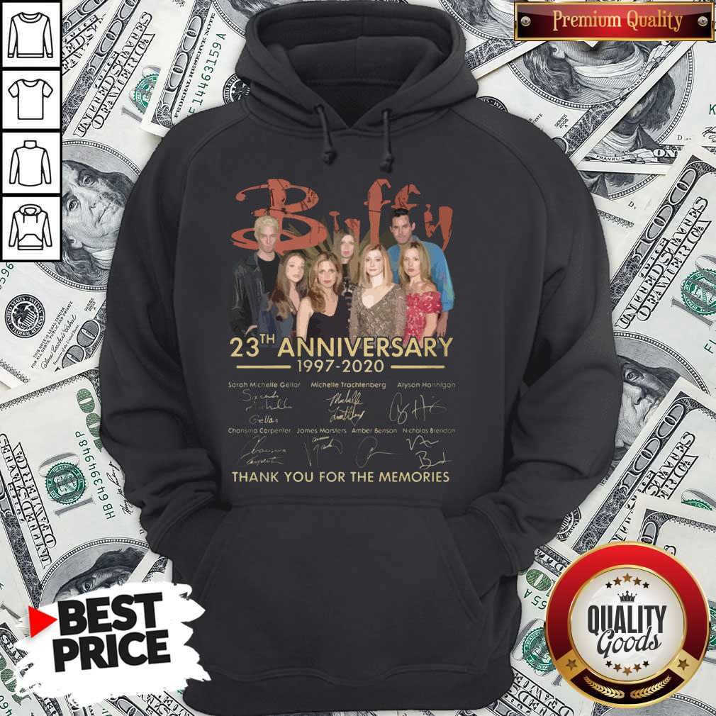 Buffy 23th Anniversary 1997 2020 Thank You For The Memories Signatures Shirt