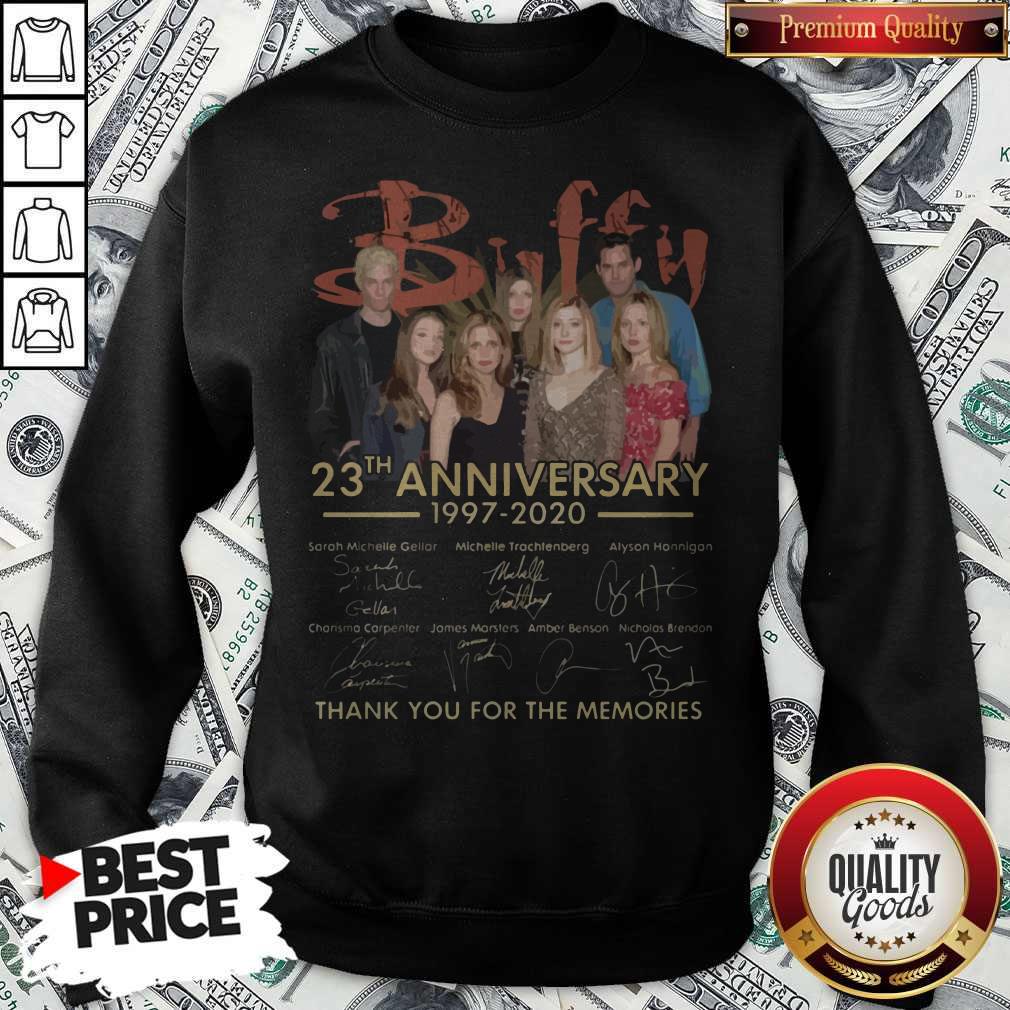 Buffy 23th Anniversary 1997 2020 Thank You For The Memories Signatures Shirt