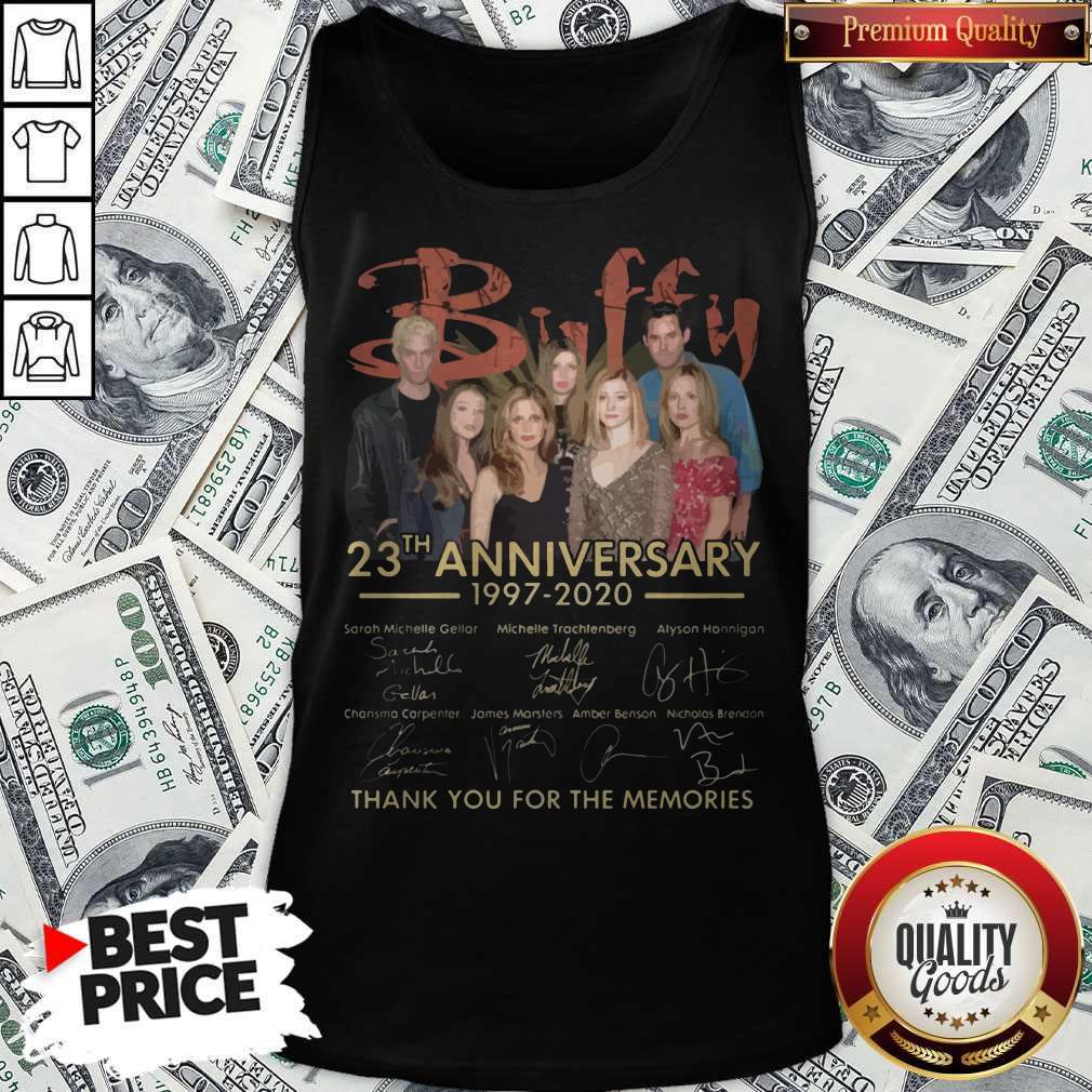 Buffy 23th Anniversary 1997 2020 Thank You For The Memories Signatures Shirt