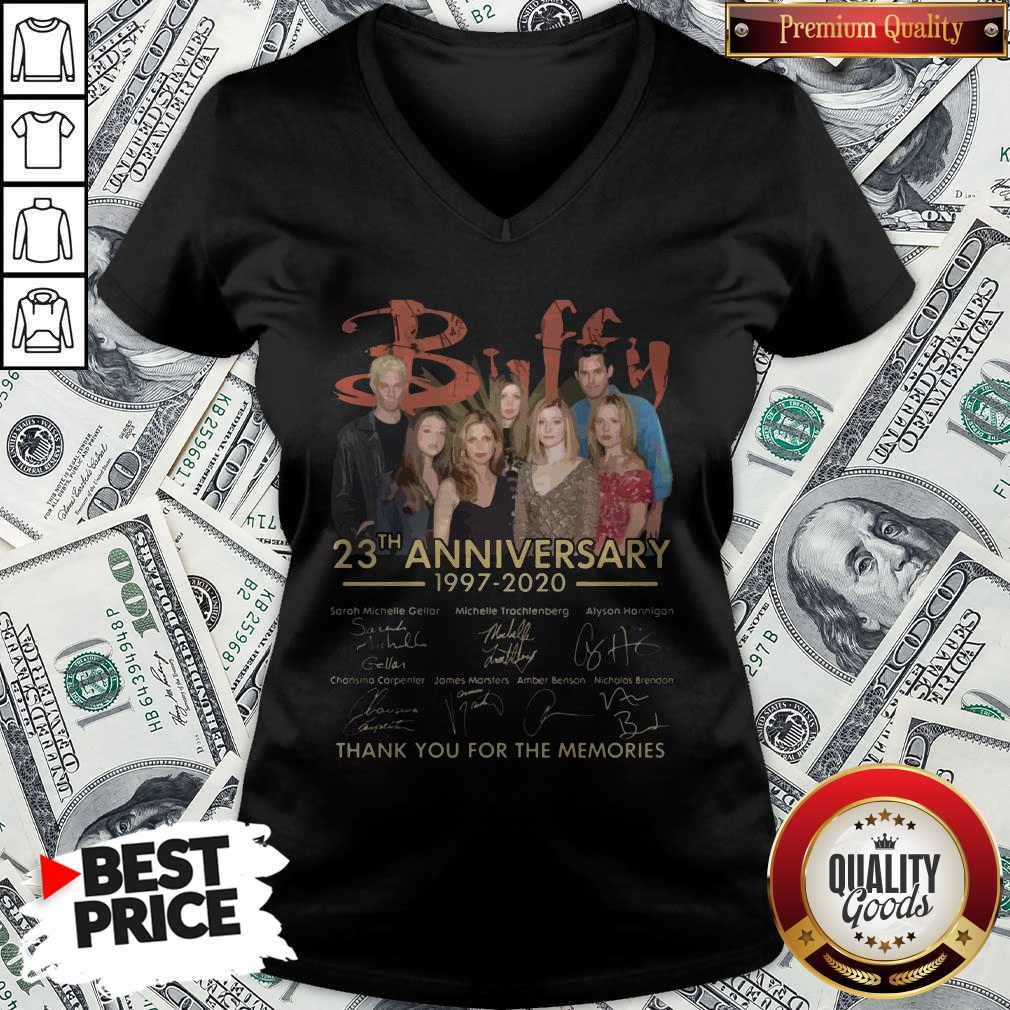Buffy 23th Anniversary 1997 2020 Thank You For The Memories Signatures Shirt