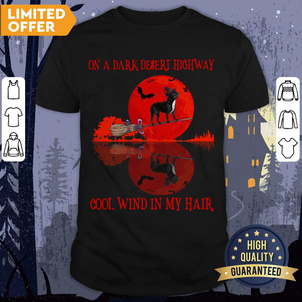 Bull On A Dark Desert Highway Cool Wind In My Hair Halloween Shirt