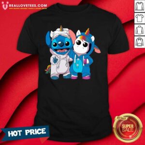 Cute Lilo And Stitch With Unicorn 2021 Shirt