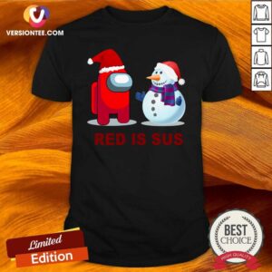 Cute Red Is Sus Among Us Christmas Game Among Us Xmax Shirt