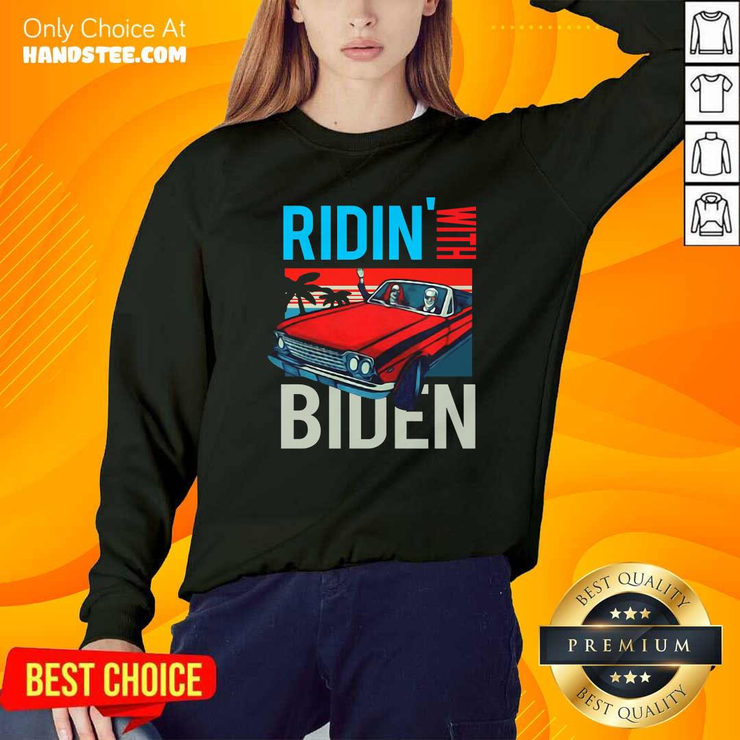 Car Riding With Biden Kamala Harris Joe Biden Vintage Retro Shirt