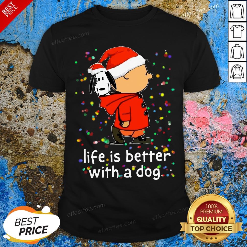 Charlie Brown And Snoopy Life Is Better With A Sog Christmas Shirt