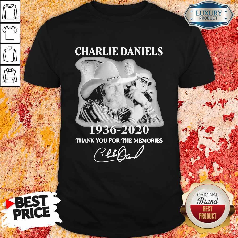 Charlie Daniels 1936 2020 Thank You For The Memories Signature Shirt