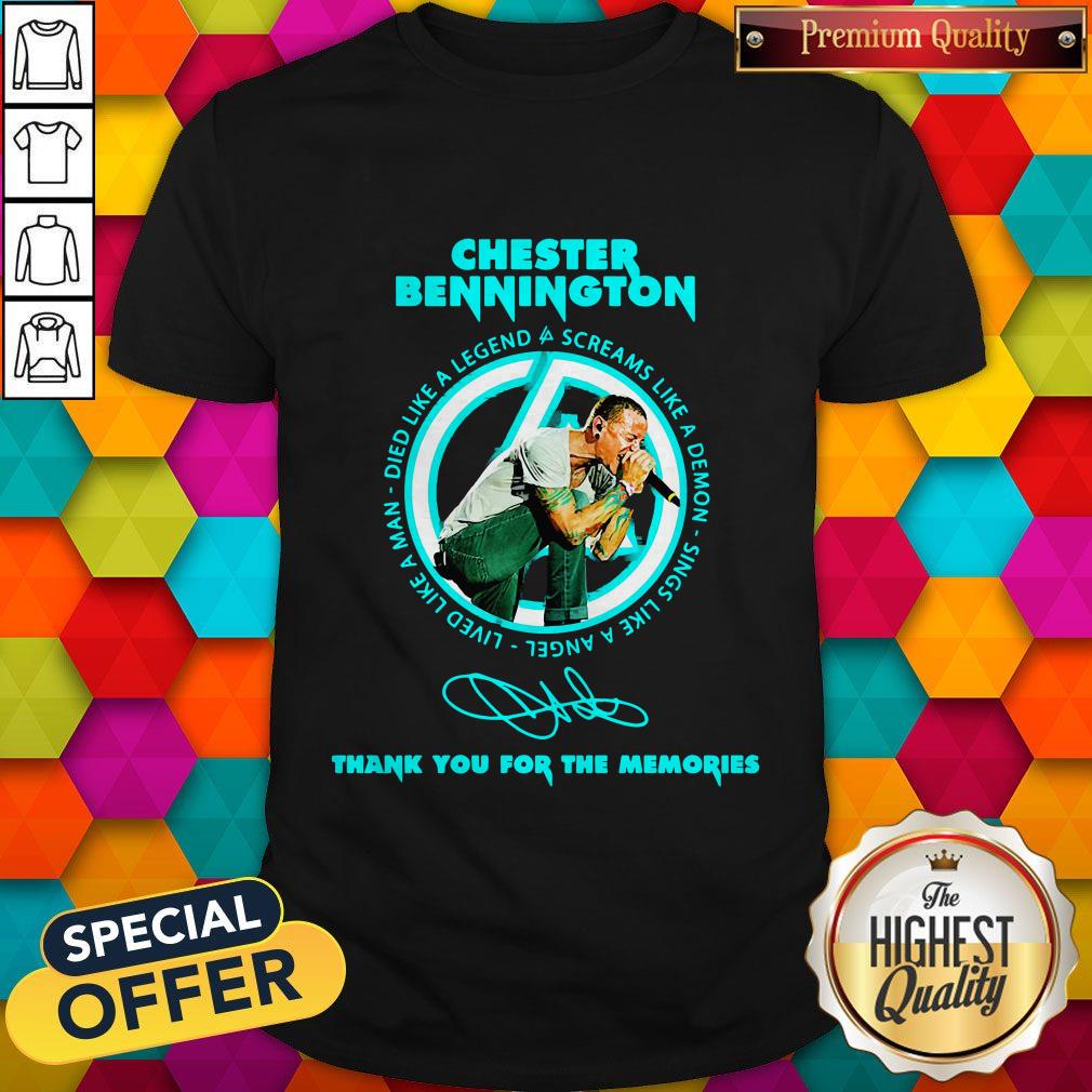 Chester Bennington Thank You For The Memories Signature Shirt