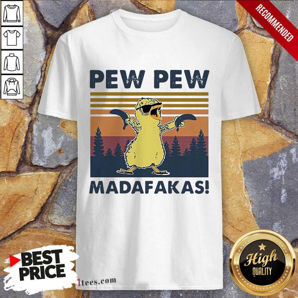 Chicken Guns Pew Pew Madafakas Vintage Shirt