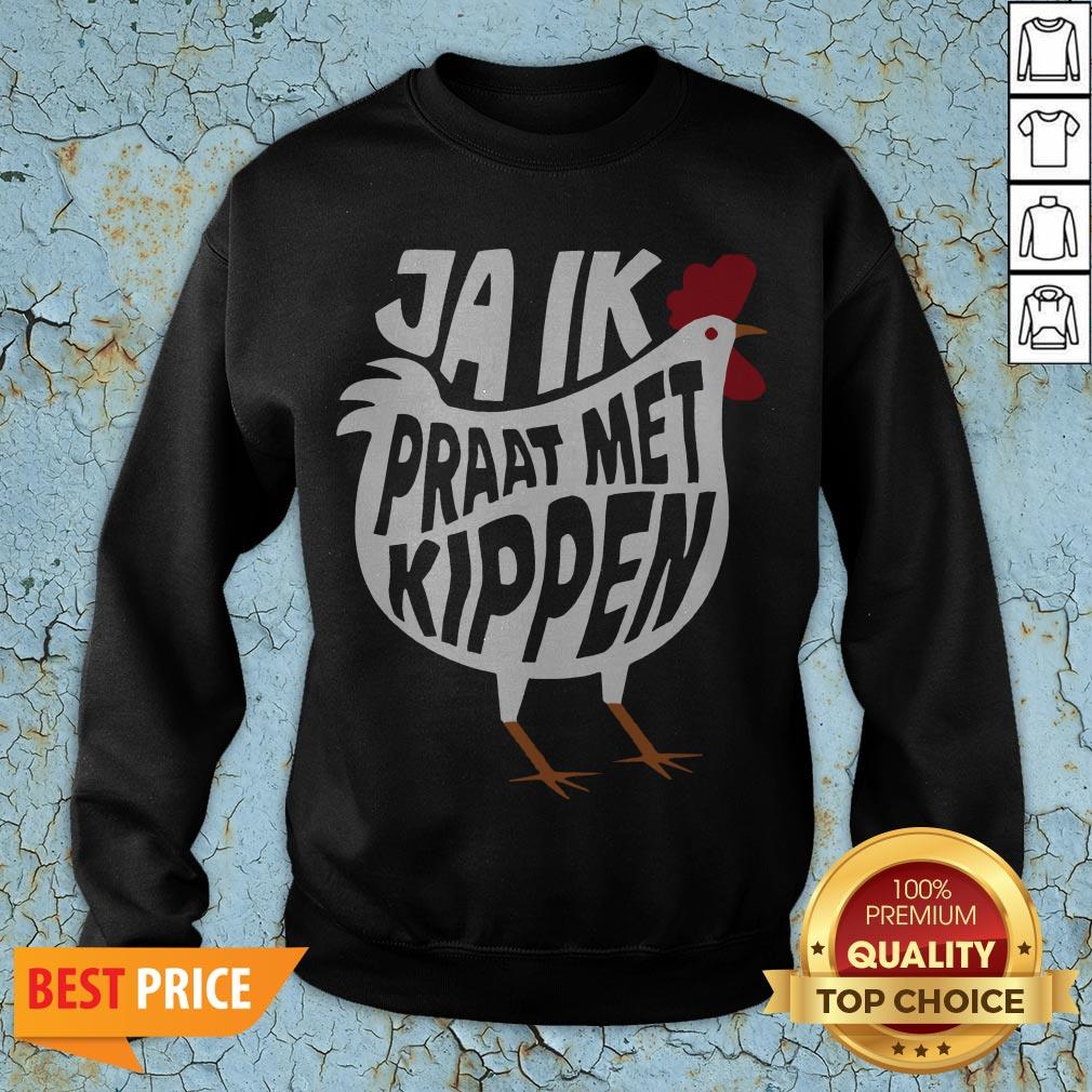 Chicken Ja Ik Praat Met Kippen Vintage Retro T-Shirt