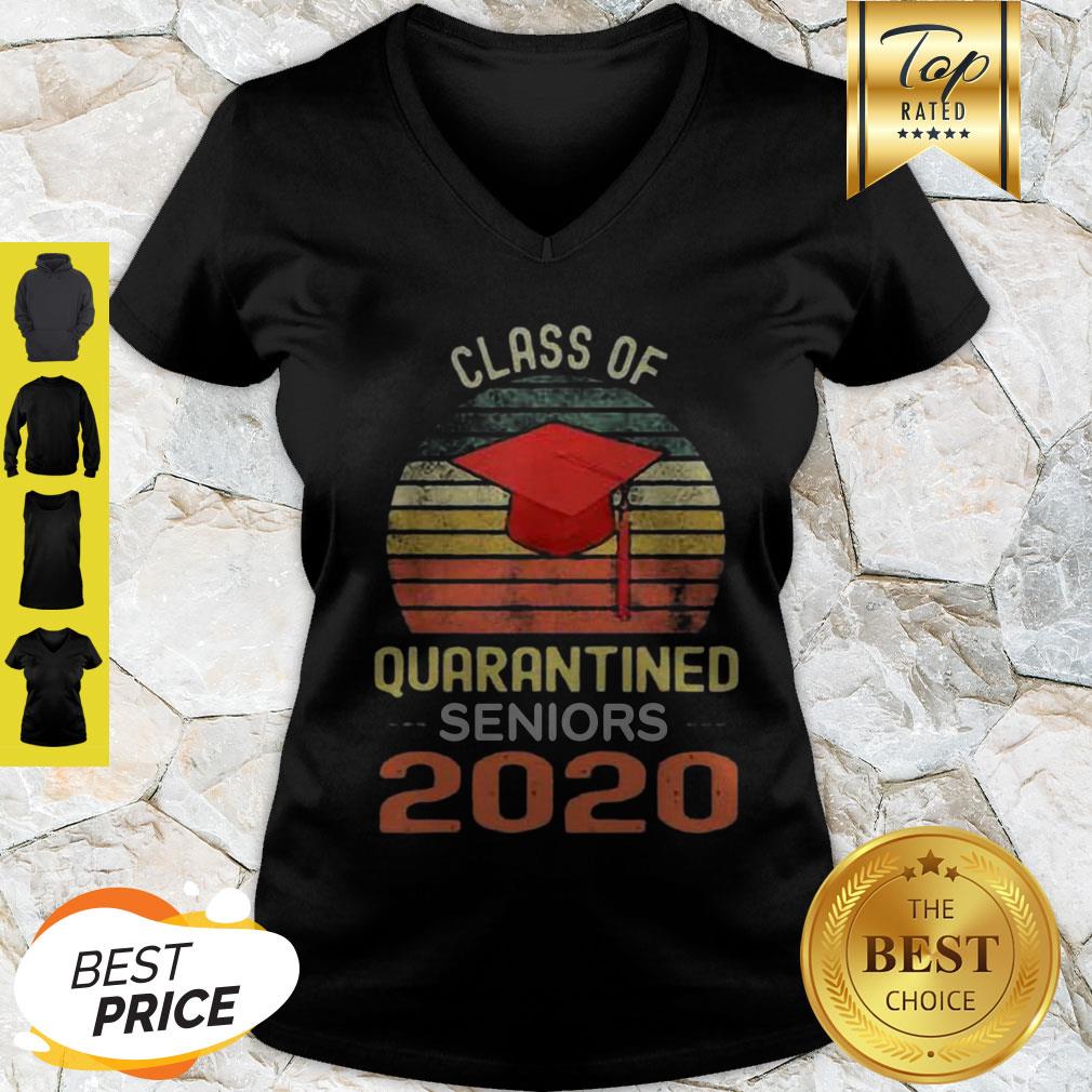 Class Of Quarantined Seniors 2020 Flu Coronavirus Vintage Shirt