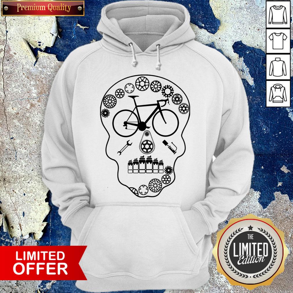 Cog Skull Bicycle Day Of The Dead Shirt