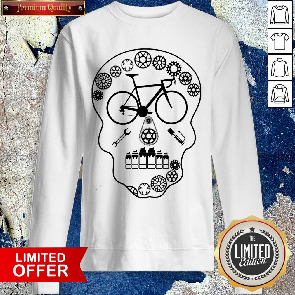 Cog Skull Bicycle Day Of The Dead Shirt