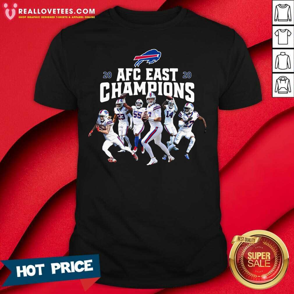 Cool Buffalo Bills Players 2020 AFC East Champions Shirt