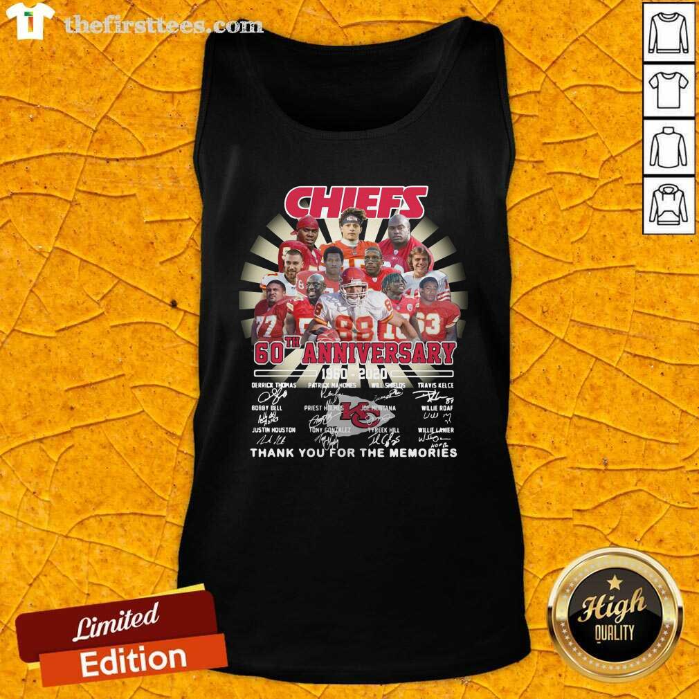 Cool Kansas City Chiefs 60th Anniversary 1960 2020 Signatures Shirt