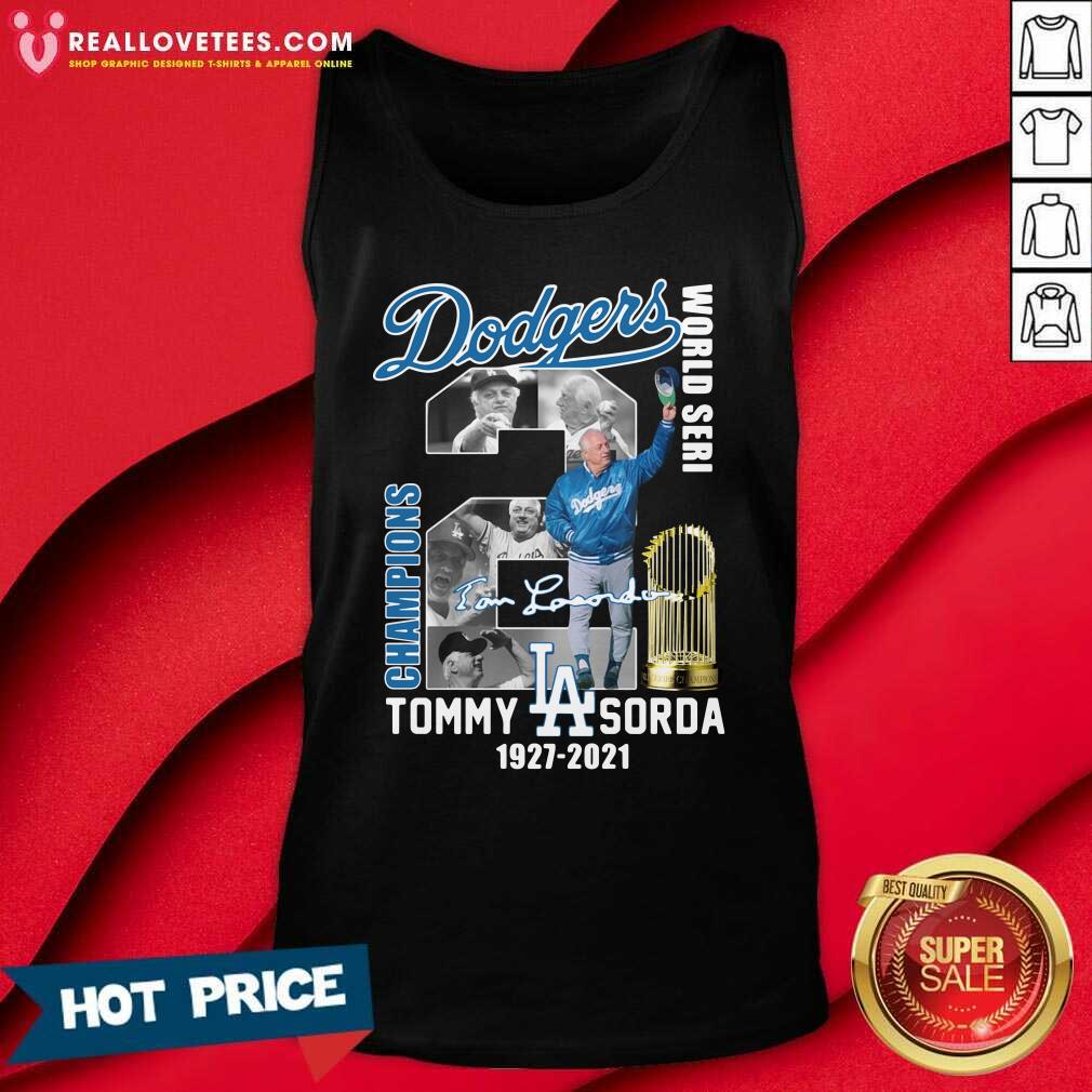 Cool Los Angeles Dodgers Tommy Sorda 1927 2021 Signature Shirt