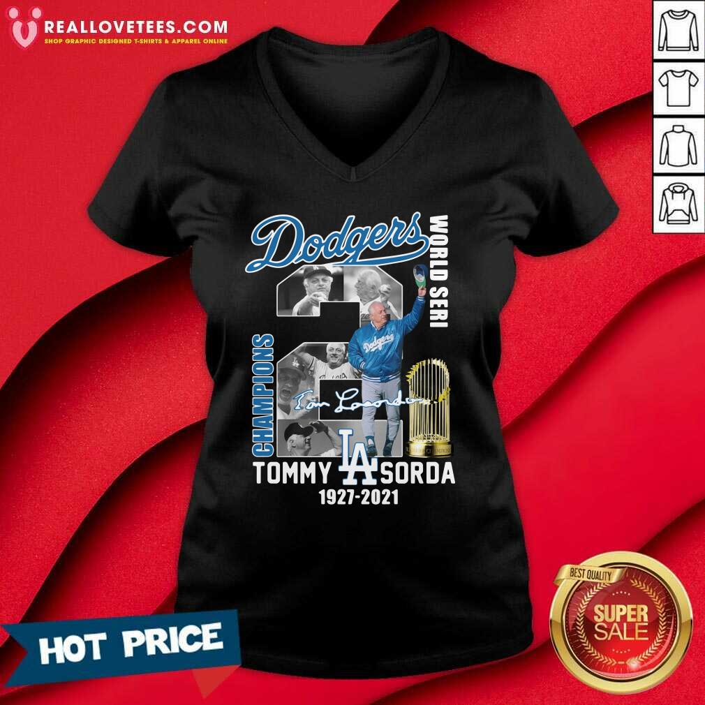 Cool Los Angeles Dodgers Tommy Sorda 1927 2021 Signature Shirt