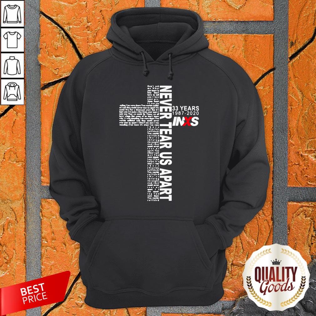 Cute 33 Years 1987 2020 Inxs Never Tear Us Apart Shirt