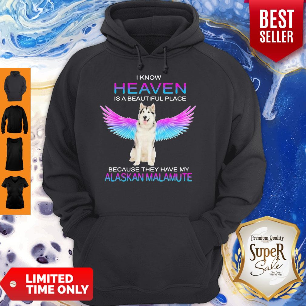 Cute Alaskan Malamute In Heaven Shirt