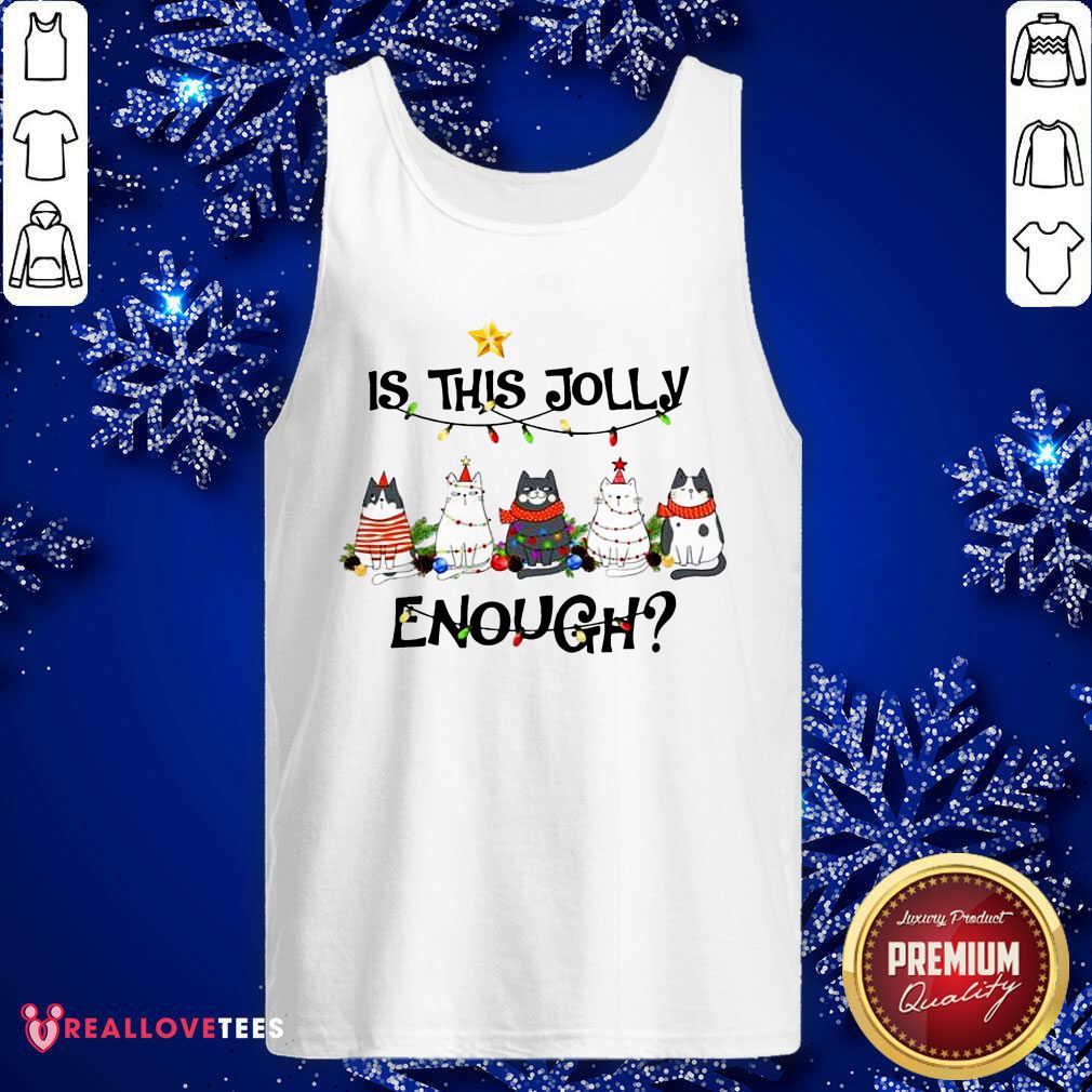 Cute Cats Is This Jolly Enough Christmas Light Shirt