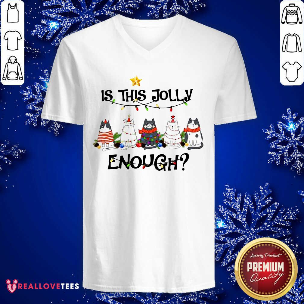 Cute Cats Is This Jolly Enough Christmas Light Shirt