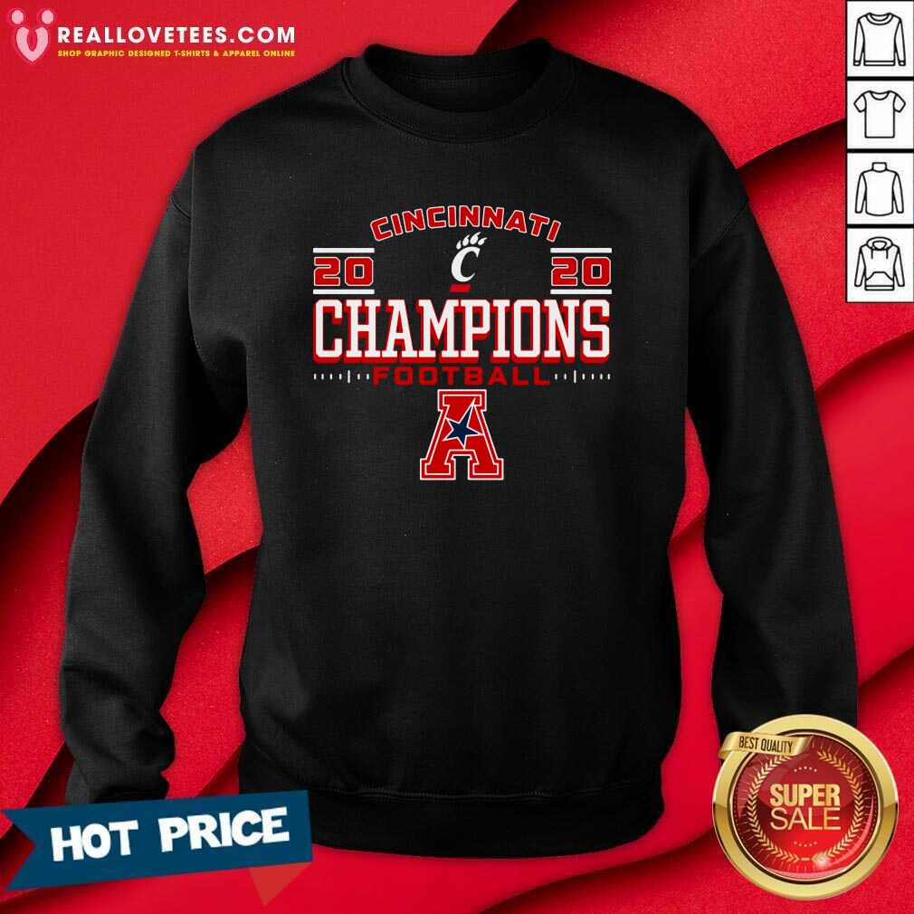 Cute Cincinnati Bearcats 2020 AAC Football Champions Shirt