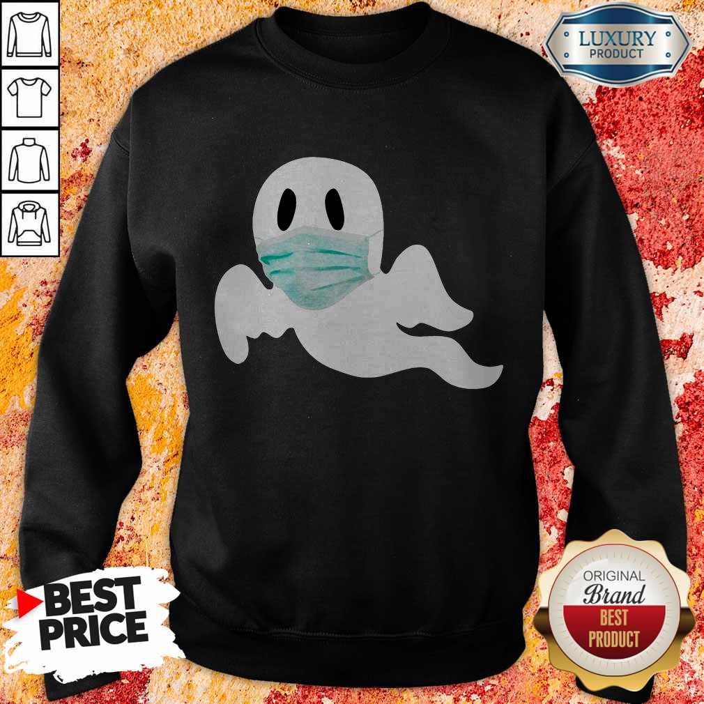 Cute Ghost Wear Mask Halloween Shirt