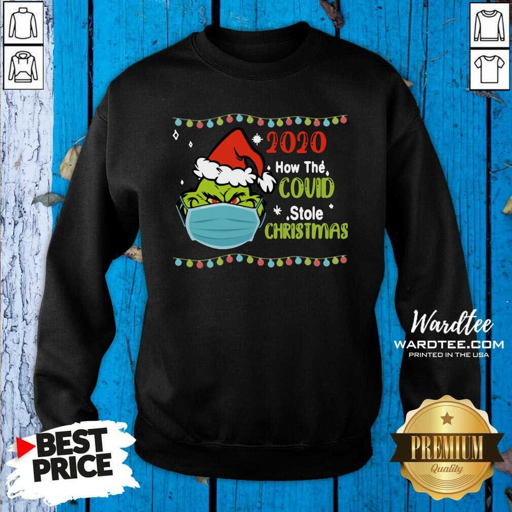 Cute Grinch 2020 How Covid Stole Christmas Shirt