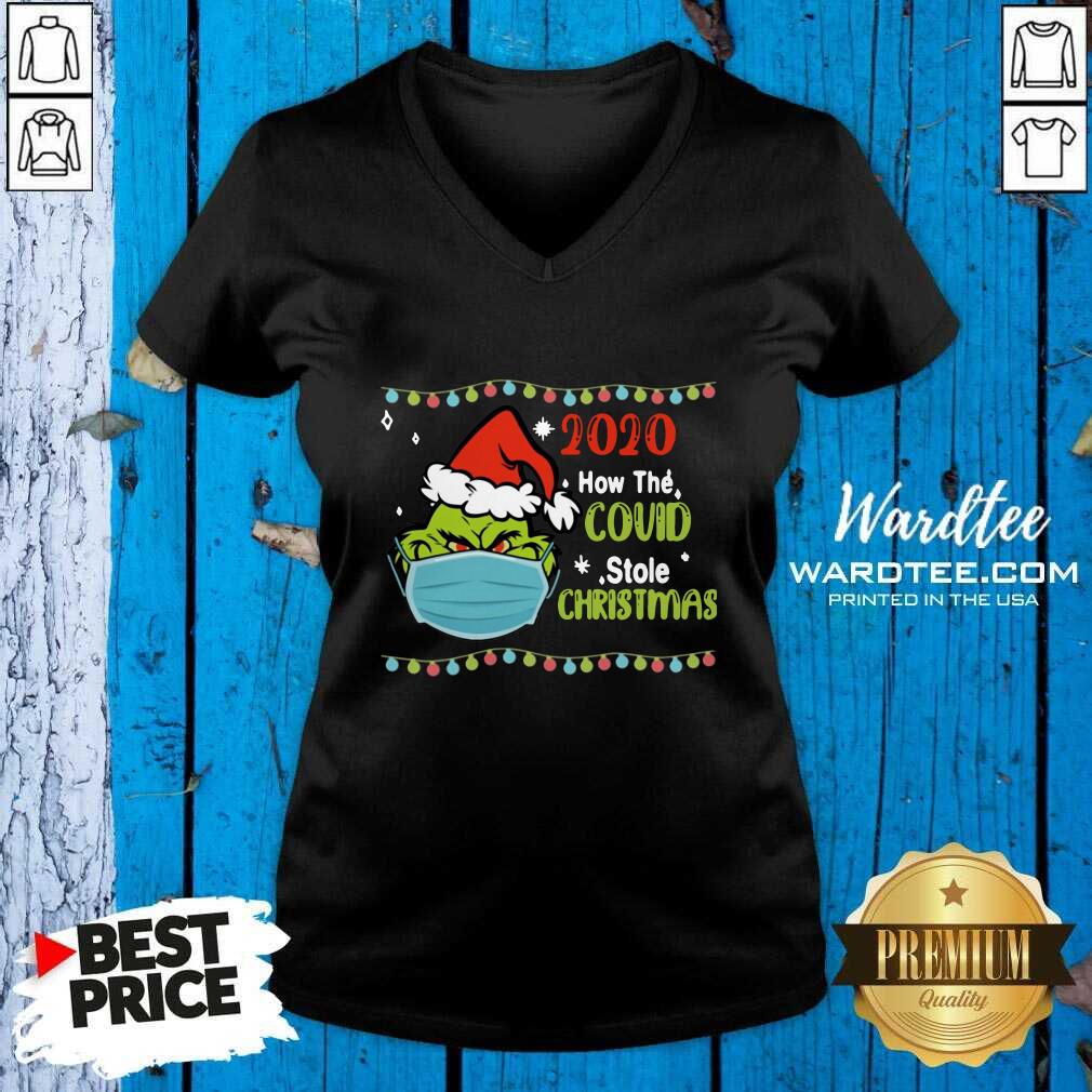 Cute Grinch 2020 How Covid Stole Christmas Shirt
